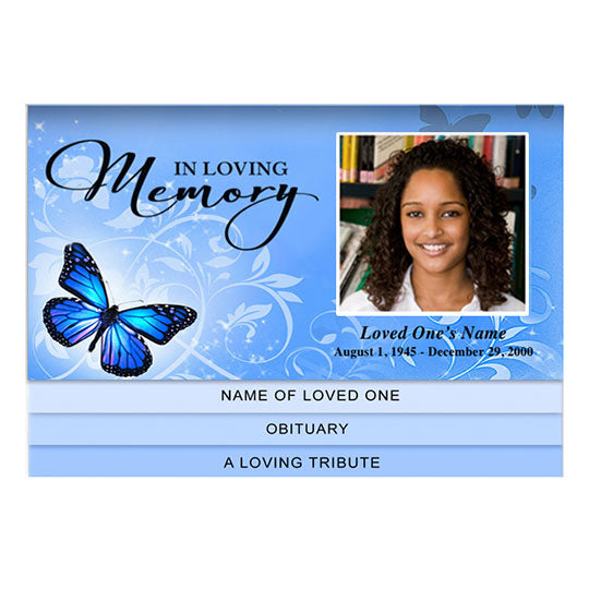 Butterfly Bottom Graduated Funeral Template – Funeral Program-Site