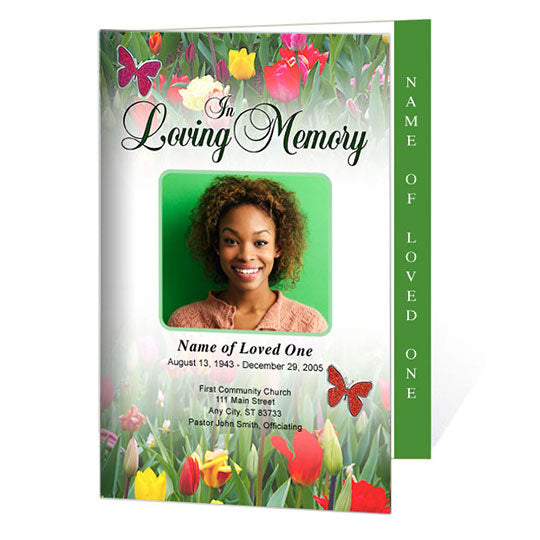 Brush Strokes 2-Sided In Loving Memory Shirts – The Funeral Program Site