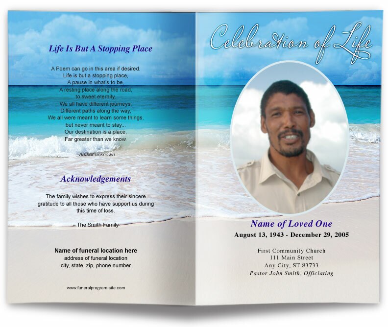 Free and customizable memorial templates