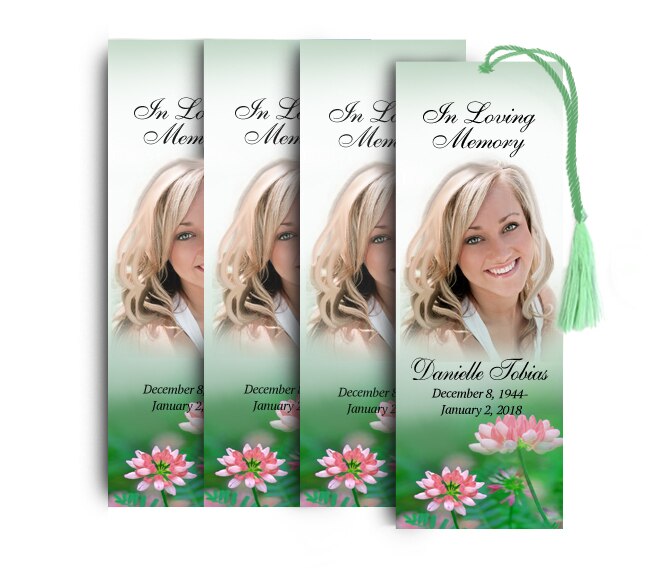 Ambrosia Memorial Funeral Bookmark Design Print (Pack 50