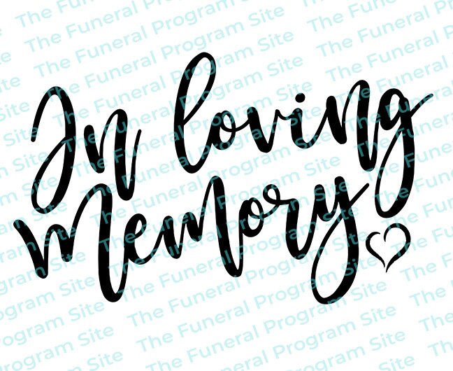 In Loving Memory PNG Memorial Background Template Funeral -  in 2023