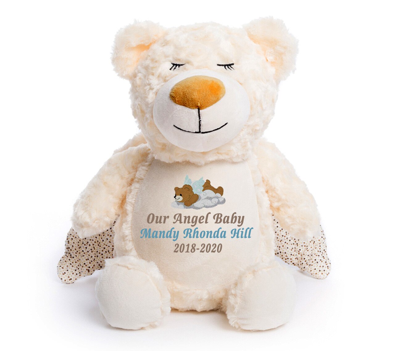Stuffed Bear Rattle - Organic Baby Rattle - Efie