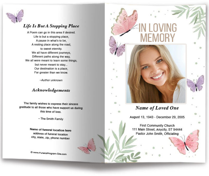 Henrietta Funeral Program Template Funeral Program Site Funeral Programs And Templates 9652