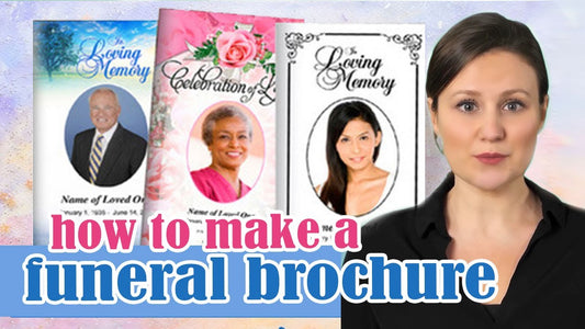 make funeral brochures