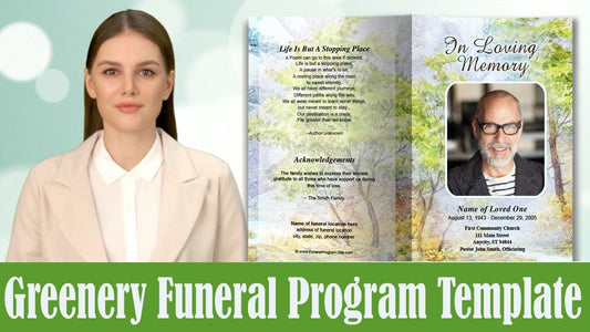 funeral program template