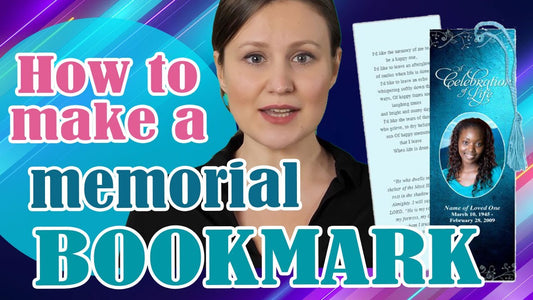 how to make a memorial bookmark