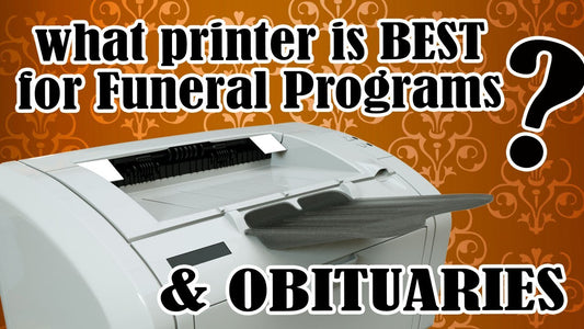 best printer for funeral programs