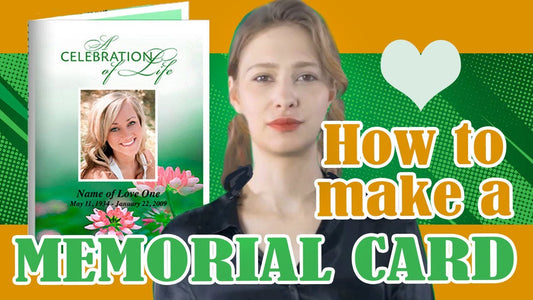 how to make a memorial card