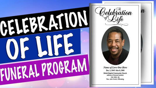 celebration of life funeral programs