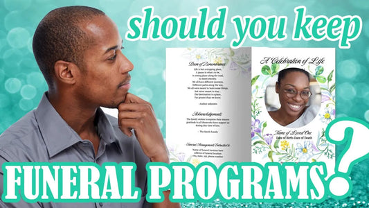 should you keep funeral programs