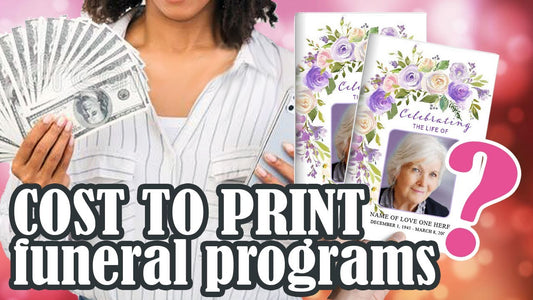 cost of printing funeral programs