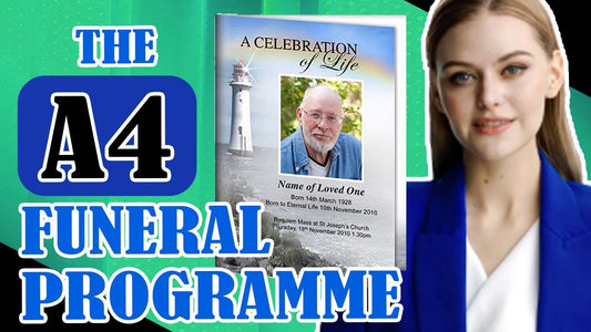 A4 funeral programme