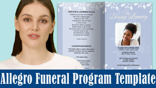 funeral program template - Allegro