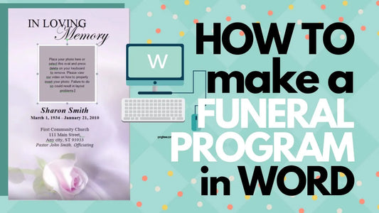 how to make a funeral program in word