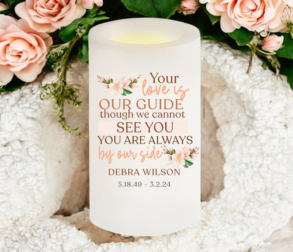 Your Love Personalized Flameless LED Memorial Candle