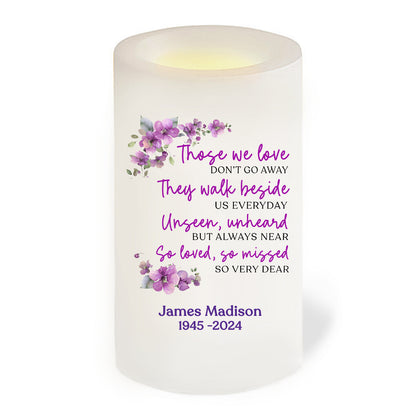 Those We Love Personalized Flameless LED Memorial Candle