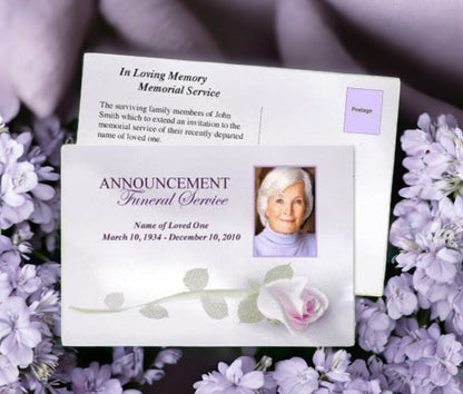 Beloved Funeral Announcement Template