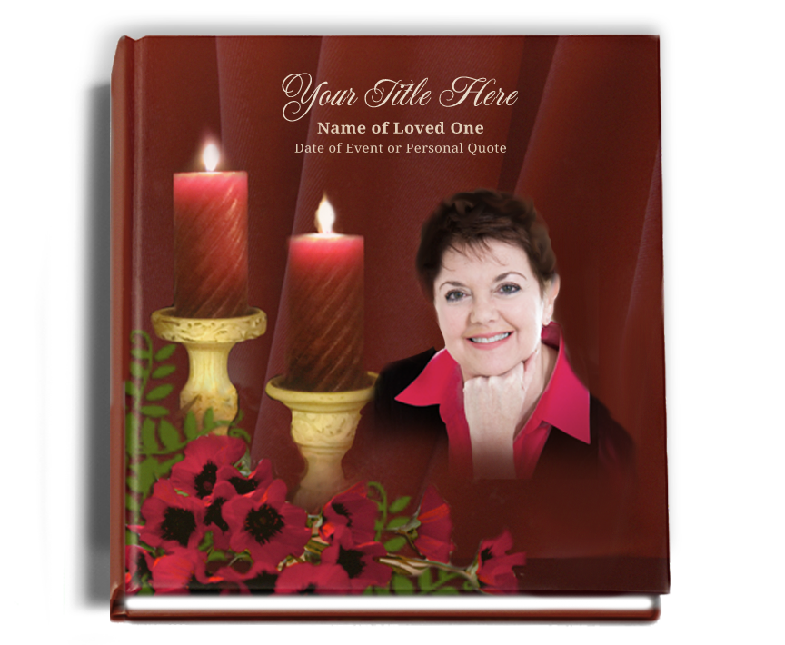 Candlelight Memorial Funeral Guest Book