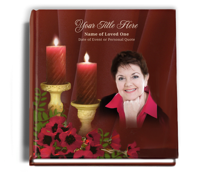 Candlelight Memorial Funeral Guest Book