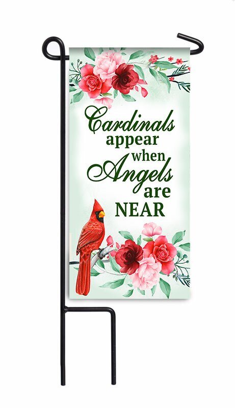 Cardinal Appears Memorial Garden or Cemetery Flag - Funeral Program - Site Funeral Programs & Templates