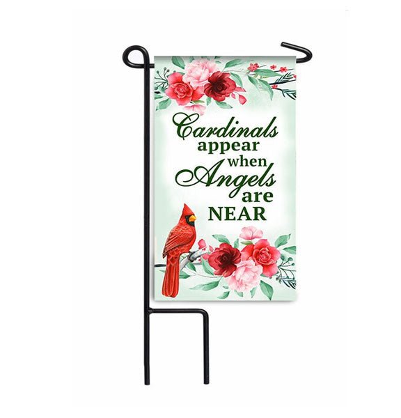 Cardinal Appears Memorial Garden or Cemetery Flag - Funeral Program - Site Funeral Programs & Templates