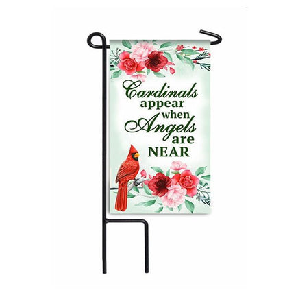 Cardinal Appears Memorial Garden or Cemetery Flag - Funeral Program - Site Funeral Programs & Templates