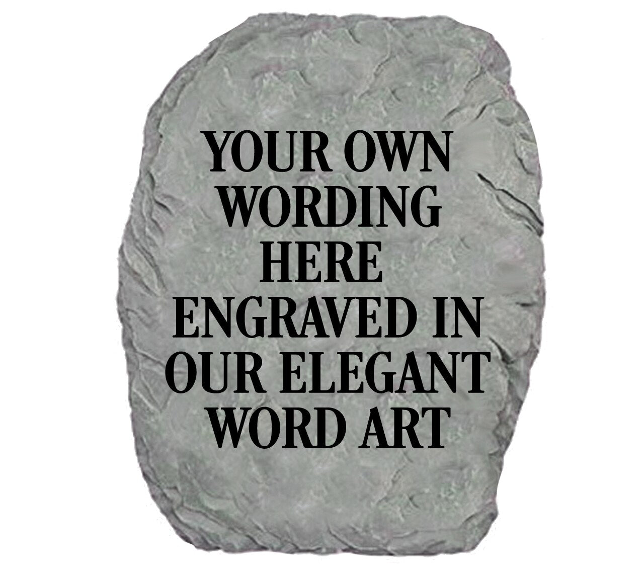 Custom Memorial Garden Stone - Your Own Wording - Funeral Program - Site Funeral Programs & Templates