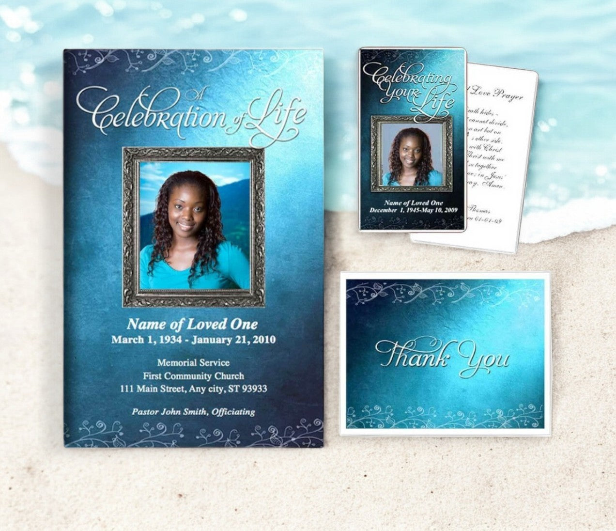 Funeral Stationery Templates Set - Devotion