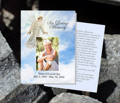 Devout Small Memorial Card Template