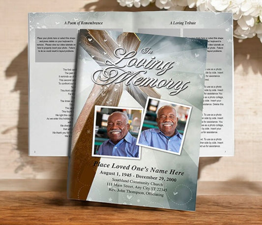 Eternal Funeral Booklet Template