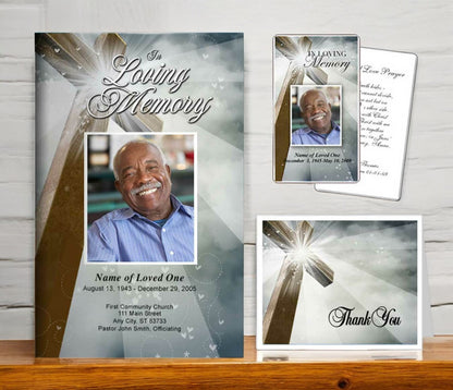 Funeral Stationery Templates Set - Eternal