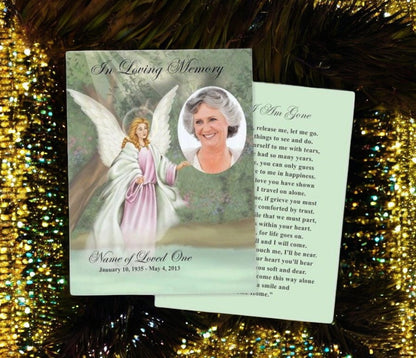 Faith Small Memorial Card Template