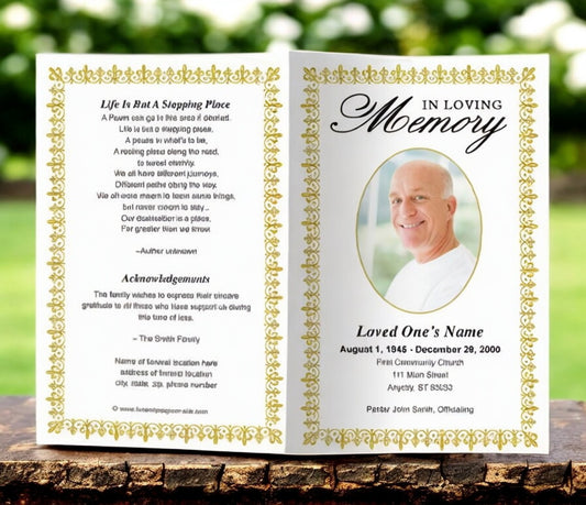 Lexington Funeral Program Template