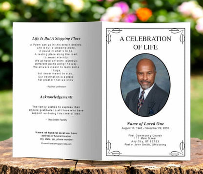 Simple Funeral Program Template