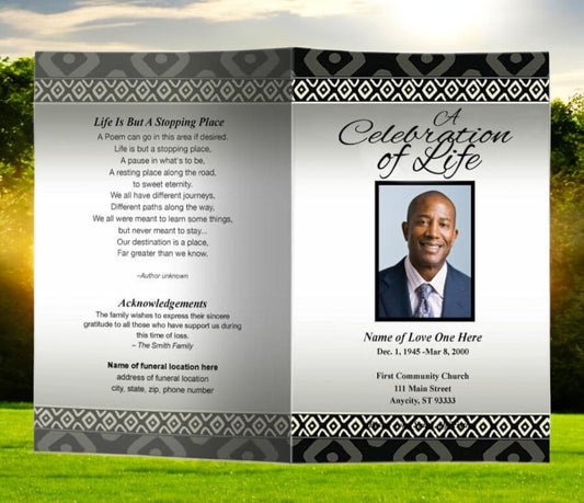 Nigeria Funeral Program Template