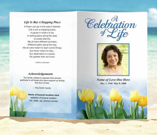 Inspire Funeral Program Template