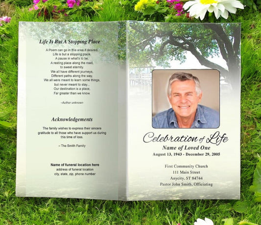 Oakridge Funeral Program Template