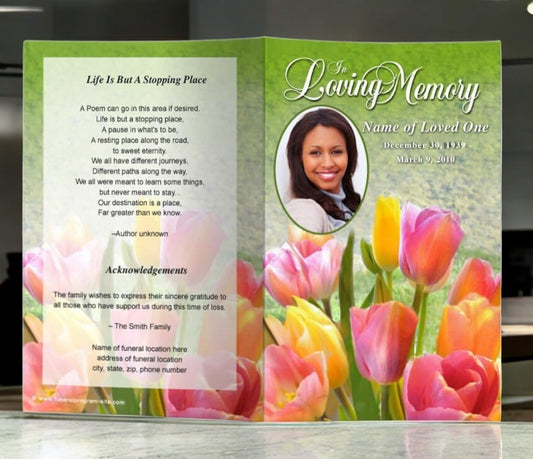 Harvest Funeral Program Template