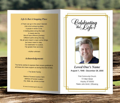 Windsor Funeral Program Template