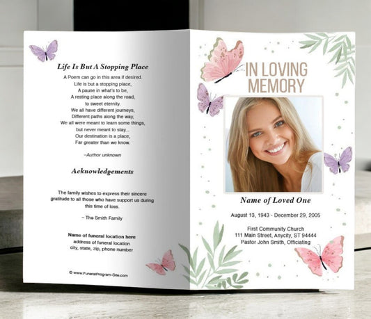 Henrietta Funeral Program Template