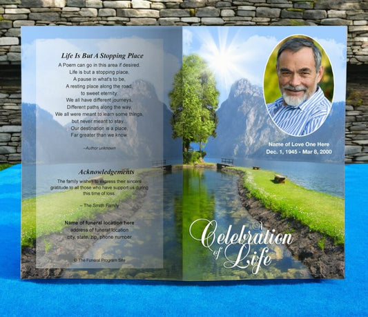 Reflection Funeral Program Template