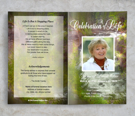 Graceful Funeral Program Template