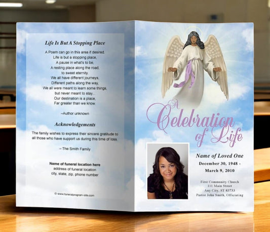 Holy Funeral Program Template