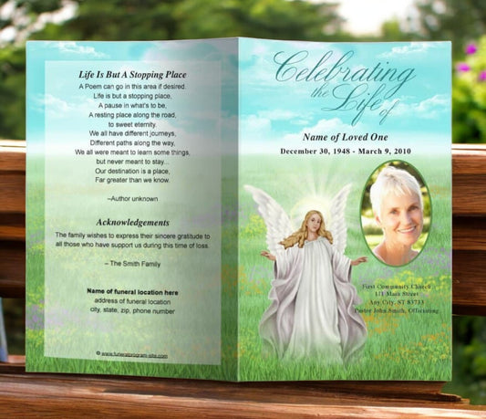 Madonna Funeral Program Template