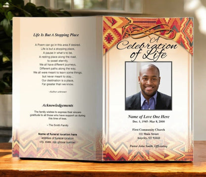 Impala Funeral Program Template