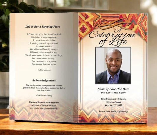 Impala Funeral Program Template