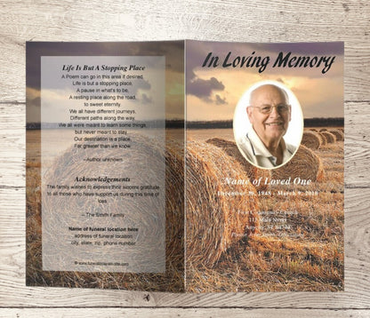 Fruition Funeral Program Template