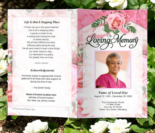 Precious Funeral Program Template