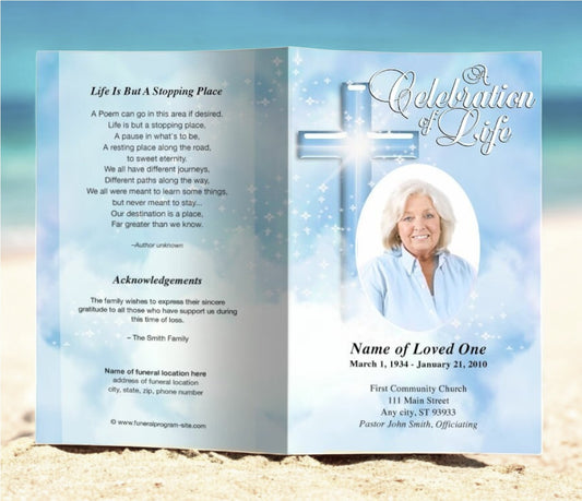 Adoration Funeral Program Template