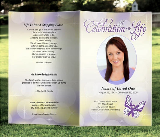 Lupus Funeral Program Template